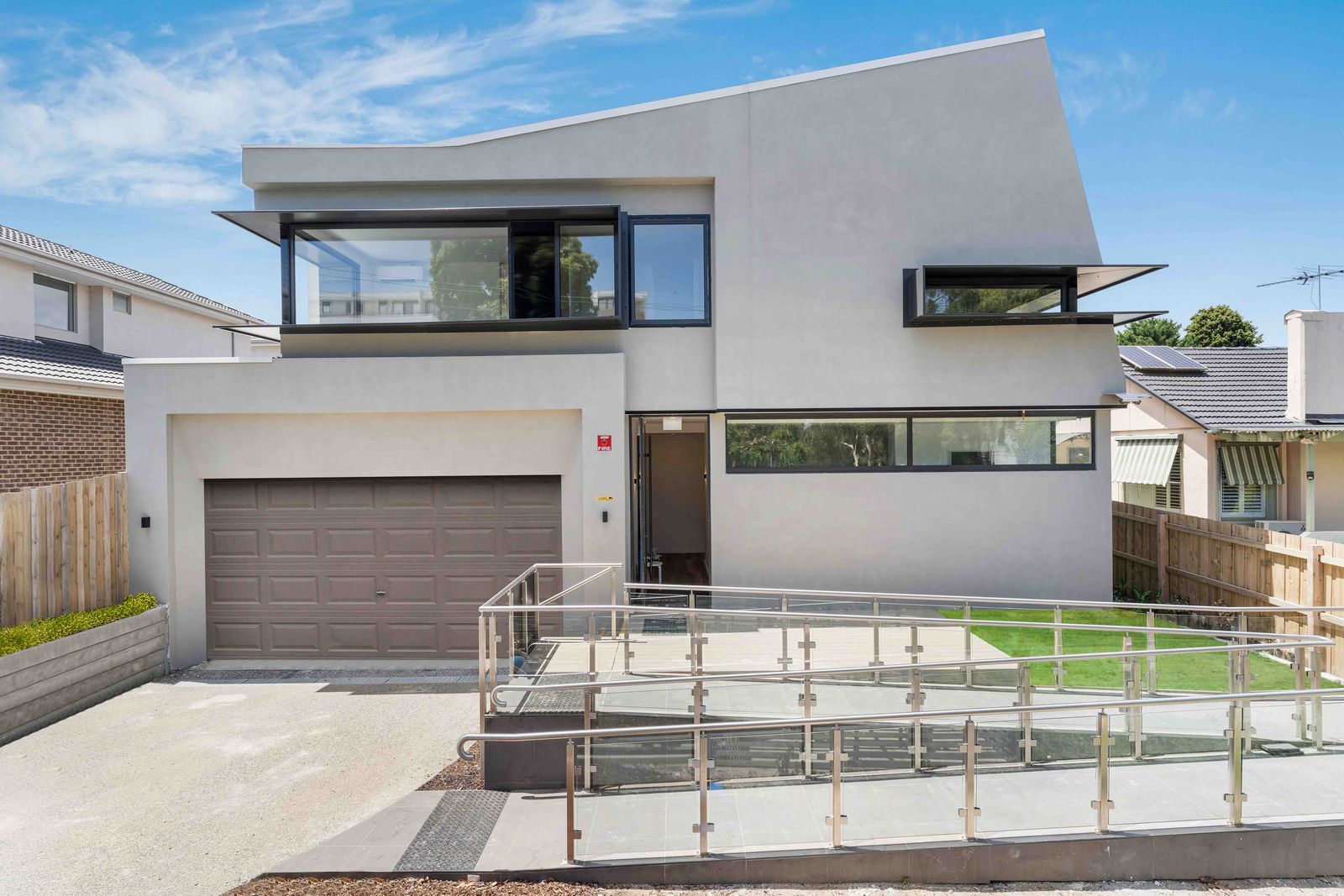 Street view of the purpose-built SDA apartment building in Chadstone, Melbourne